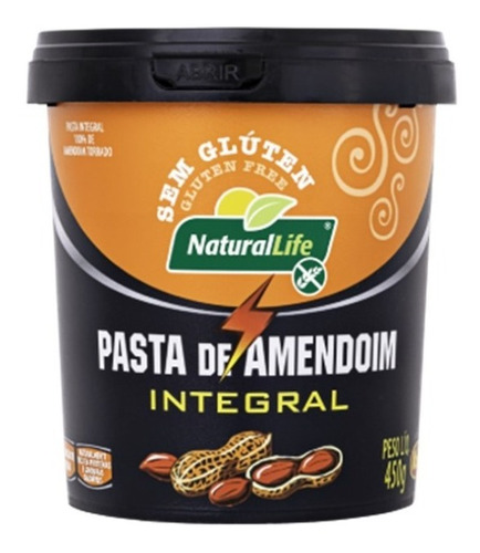 Caixa De 12 Pasta De Amendoim Integral 450 G - Kodilar