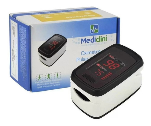 Oxímetro De Pulso Portátil Monitor De Dedo Mediclini