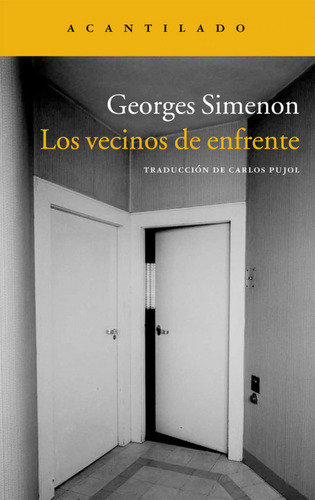 Vecinos De Enfrente  -  Simenon, Georges