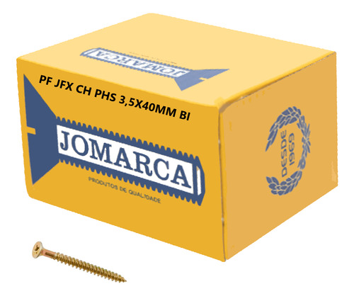 Parafuso Jomarca Chipboard 3,5x40mm Bicro 500