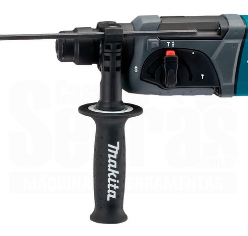 Imagem 3 de 9 de Martelete Combinado Rompedor 800w Hr2470 Makita + Kit Brocas