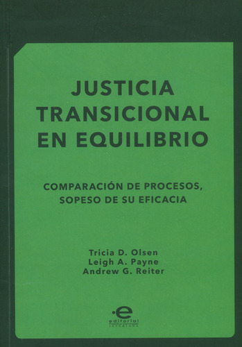 Justicia Transicional En Equilibrio