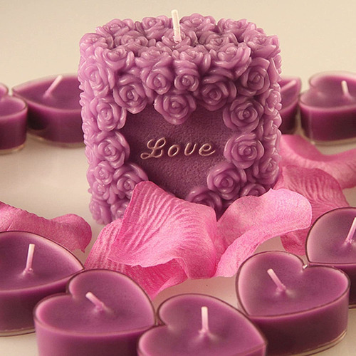 Moldes Silicona Rosa Para Velas Y Jabones Moldes Para Tartas