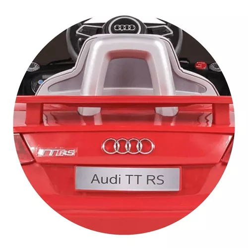 Carrinho Eletrico Bel Audi TT RS 12V Controle Remoto Vermelho