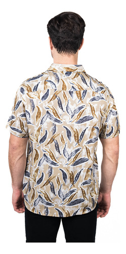 Camisa M/c Bowery Estampada Viscosa Regular Fit