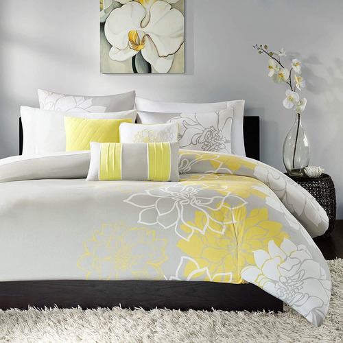  Lola  Piece Printed Duvet Cover Set, Kingcal King Size...