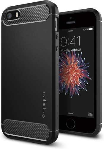 Funda Para iPhone SE 2016 (color Negro/marca Spigen)