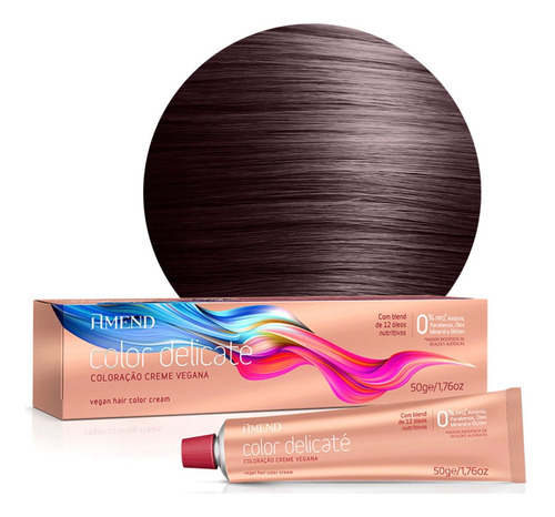  Coloração Amend Color Delicaté 55.46 Vermelho Amora 50g