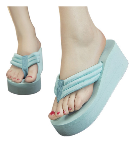 Chanclas Playa Mujer Verano Plataforma, Suela 6 Cm