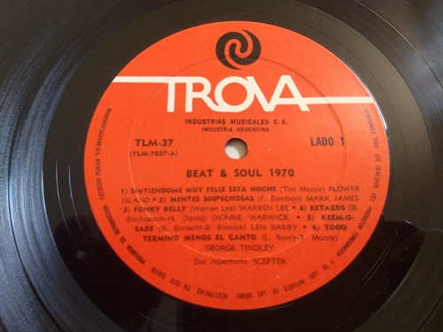 Beat Soul 1970 Lp V/a Trova Warren Lee Chuck Jackson Funk (Usado)