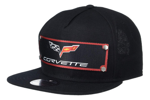 Snapback Hat-c6 Corvette Logotipo Rojo/negro/gris/blanco