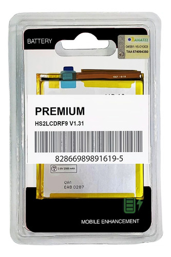 Kit Battr.ia Compatível Z2 Force Premium + Testada + Imediat