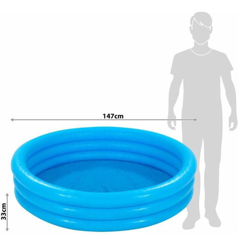 Intex Piscina De Cristal Azul, Edad 2 Plus
