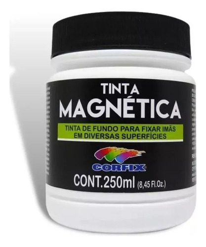 Tinta Acrílica Magnética Corfix 250ml Cor Branco