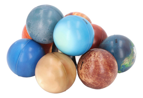 Pelota Sensorial Hand Squeeze, 10 Piezas, Sistema Solar Espa