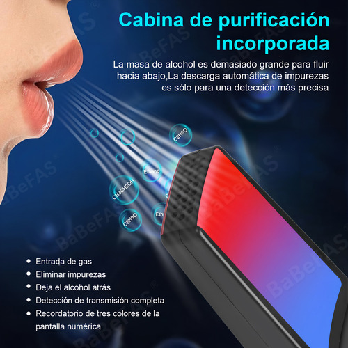 Alcoholímetro De Alta Precisión Pantalla Digital Lcd Babefas
