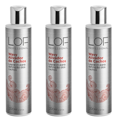 Kit 3 Ativadores De Cachos Wavy 200 Ml