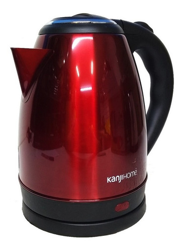Imagen 1 de 1 de Pava eléctrica Kanji KJH-PE0151S roja 220V 1.8L