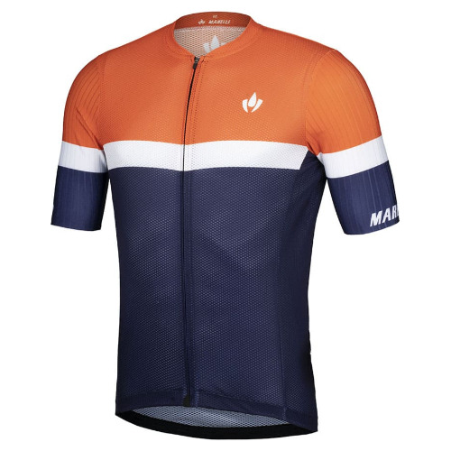 Camisa Ciclismo Marelli Laser France - Marinho/laranja