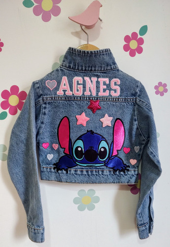 Jaqueta Jeans Infantil Menina Personalizada Com O Nome