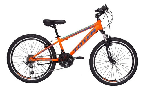 Bicicleta Totem Mtb Aro 24 Modelo 3103 Color Naranjo Color Naranja Tamaño del cuadro XS