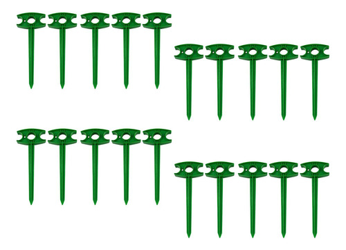 20x Garden Stakes Yard Garden Clavijas De Anclaje Para