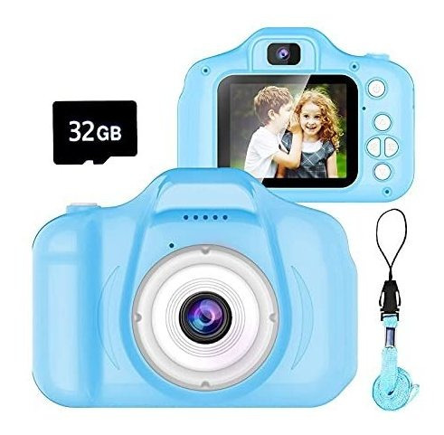 Camara Digital Para Niños Con Video Hd, Camara Portatil Par