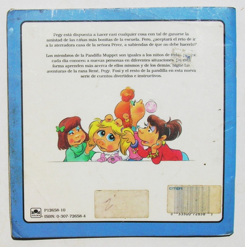 La Pandilla Muppet, Peggy Acepta Un Reto, Libro 1991 (Usado)