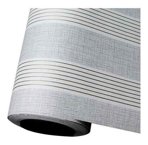 Papel Adhesivo Gris Empapelar Paredes Liso C/rallas  122cm