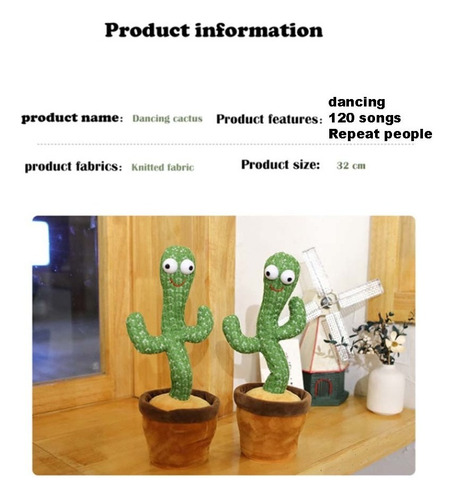 03 Cactus Bailando Repite Lo Que Dices Juguetes De La