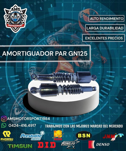 Amortiguador Par Gn125