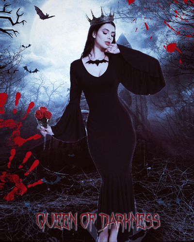 Luyana Vestido De Halloween Con Cuello En V Profundo Para Mu