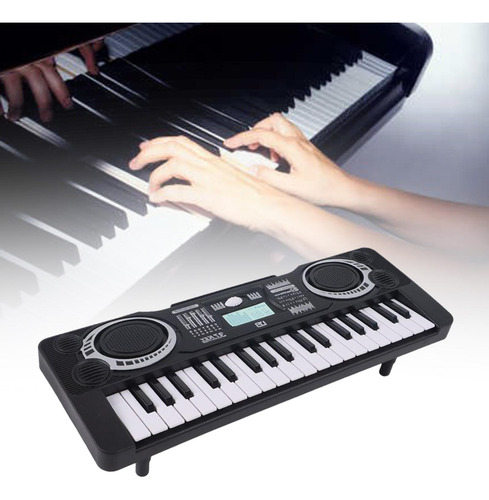 Instrumento De Música De Teclado De Piano Eléctrico Negro