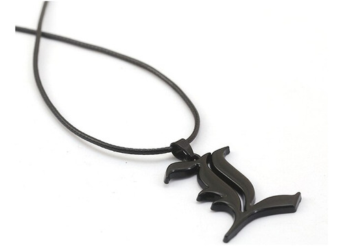 Collar Con Colgante De Metal Death Note L, Gargantsheng Hei