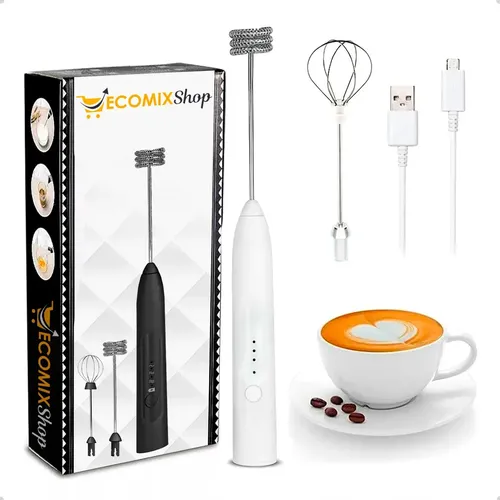 Mini Mixer Elétrico Misturador De Bebidas 2 Em 1 Portátil Fue Rec...