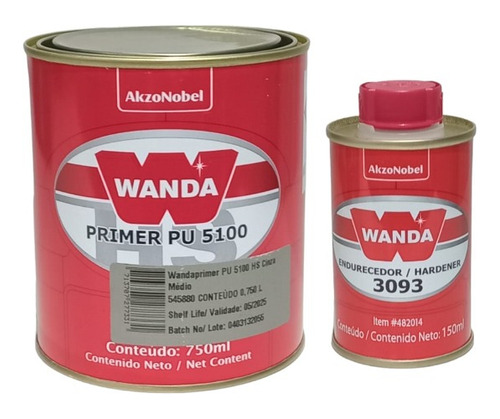 Wanda Primer 5100 750ml + Catalizador 3093 150ml