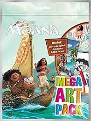 Livro Disney - Mega Art Pack - Moana