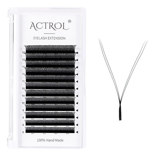 Actrol Yy - Extensiones De Pestanas Negras Rizadas C 0.002 I