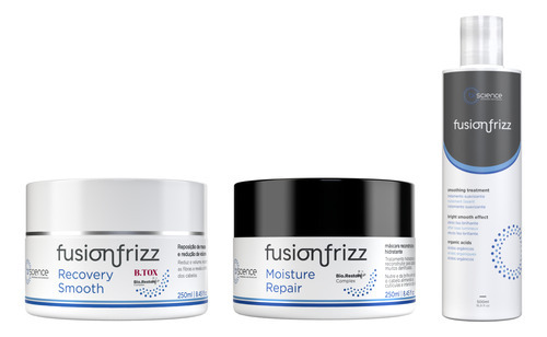 Fusion Frizz Recov Smooth + Moist Repair + Progressiva Orgân