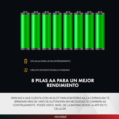 Imagen 8 de 9 de Cerradura Inteligente Smart Wifi Huella Cámara Timbre Exteri