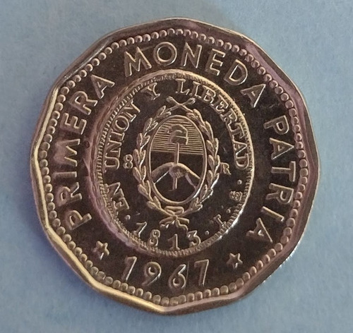 Moneda De Argentina De 25 Pesos Año 1967 Sin Circular 