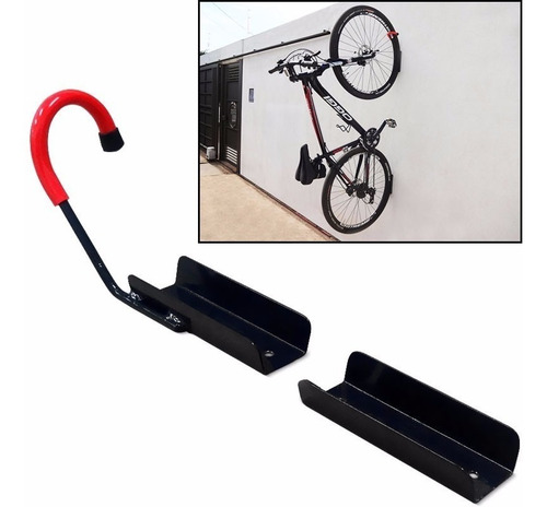 Gancho Pendurar Bicicleta Parede Suporte De Bike Com Apoio