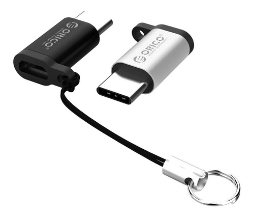 Adaptador Orico Micro Usb A Usb Tipo C + Correa Antiperdida