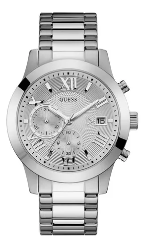Reloj para hombre plateado hot sale