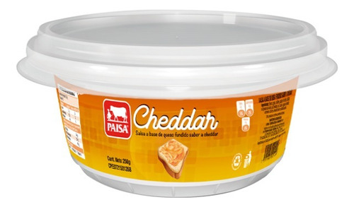 Queso Fundido Sabor A Cheddar Paisa ( 250g, Caja 24 Unids)