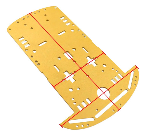 2pzs Chasis De Acrilico Para Carro Robot 2wd Arduino