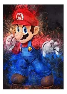 Kit De Pintura Diamantes Diamond Painting Mario Bros