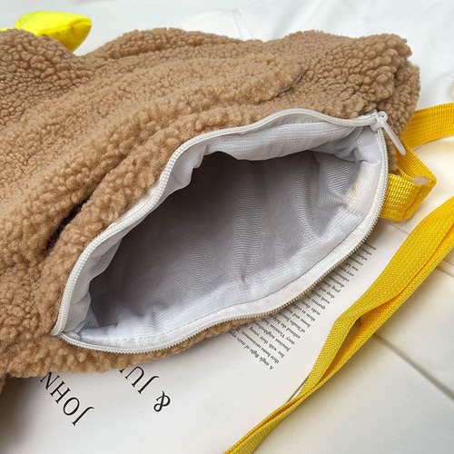 Bandolera De Felpa Con Forma De Gallina De Moda Para Mujer,