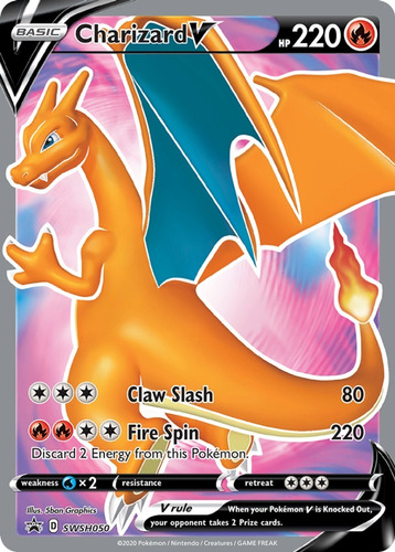 Pokemon Charizard V Champions Path Swsh050 Promo Card