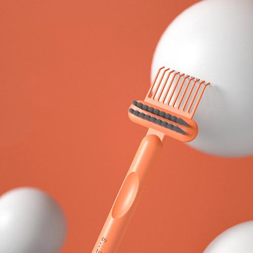 Herramienta De Limpieza De Cepillo De Pelo 2 En 1, Naranja